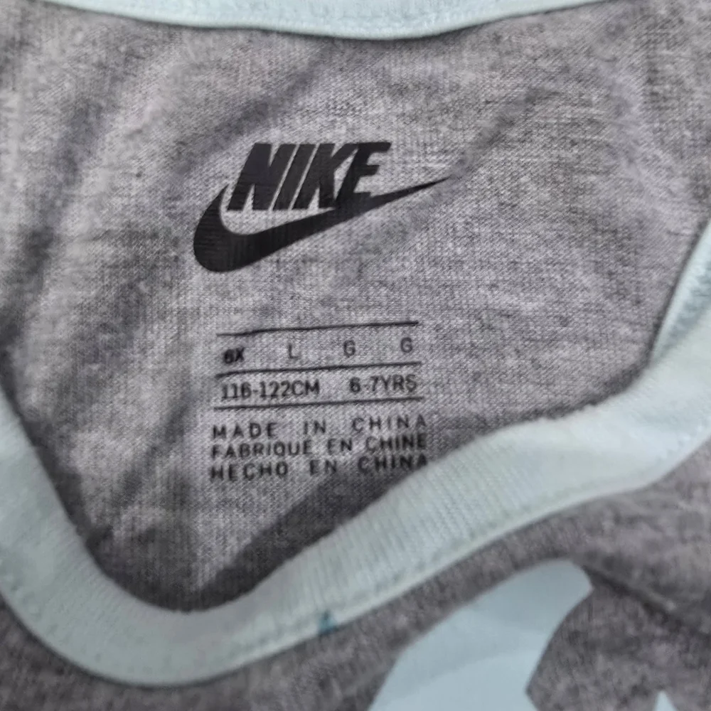Nike Girl Tank Top Gray & Light Blue Stars Size 6X